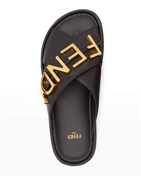 black fendi sandals|fendi denim sandals.